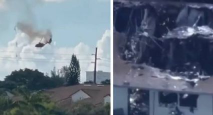 Helicóptero se desploma y cae sobre edificio en Florida; dos pierden la vida | VIDEO