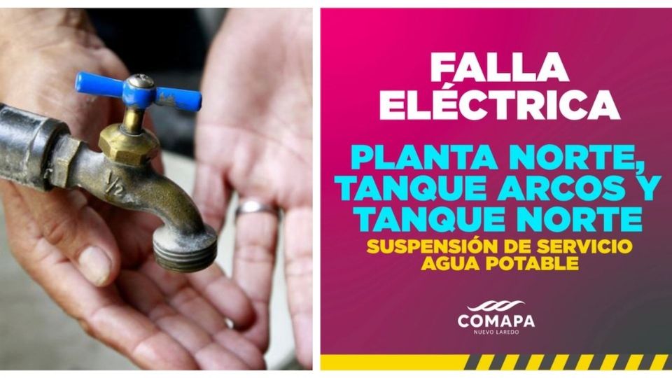 La falla eléctrica fue anunciada esta mañana por Comapa.