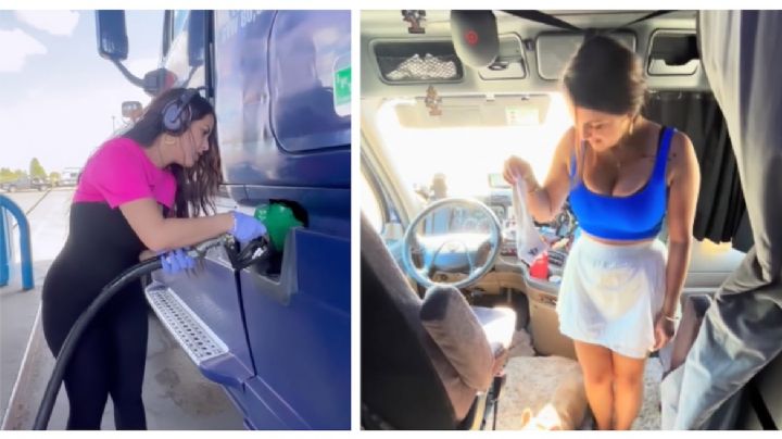 Mujer trailera se hace viral en TikTok, ¿de dónde es?