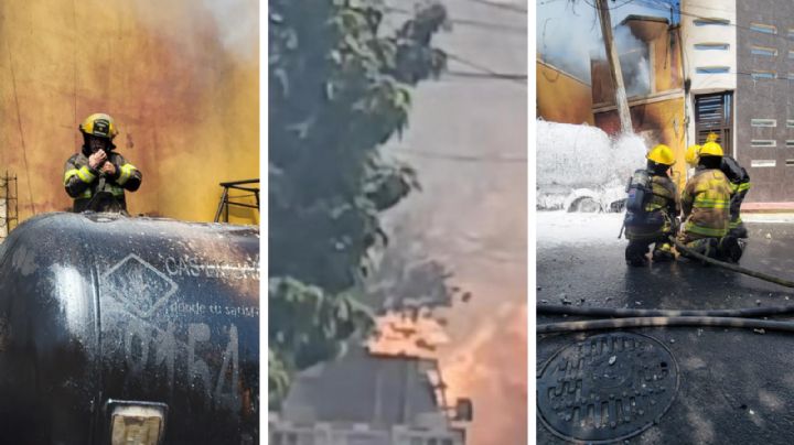 Impresionante explosión de pipa de gas deja al chofer grave; daña casas y vehículos