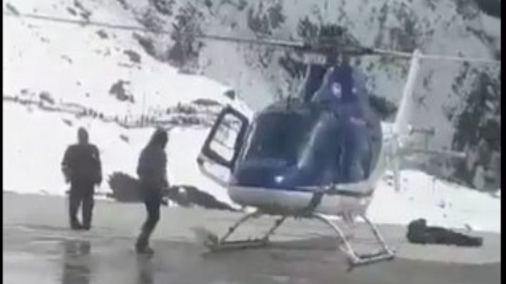Por tomarse una selfie, hombre sufre fuerte golpe en la cabeza con hélice de helicóptero | VIDEO