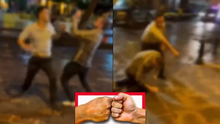 Mesero saca y golpea a cliente borracho de restaurante | VIDEO