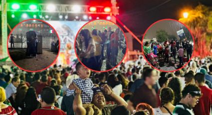 'Tormenta bandida ahoga' el Grito de Independencia en Nuevo Laredo | FOTOS