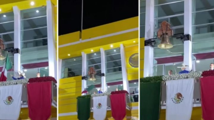 Se le cae la bandera a alcaldesa en plena ceremonia; ¿será sancionada? | VIDEO