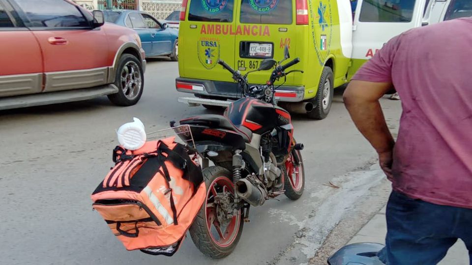 Muy dañada quedó la moto