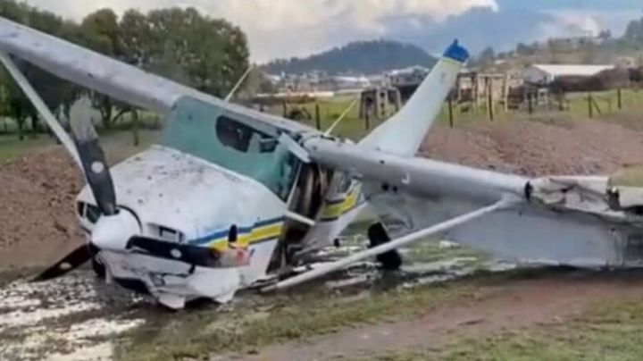 Grupo norteño se salva de milagro, al accidentarse la avioneta en la que viajan | VIDEO