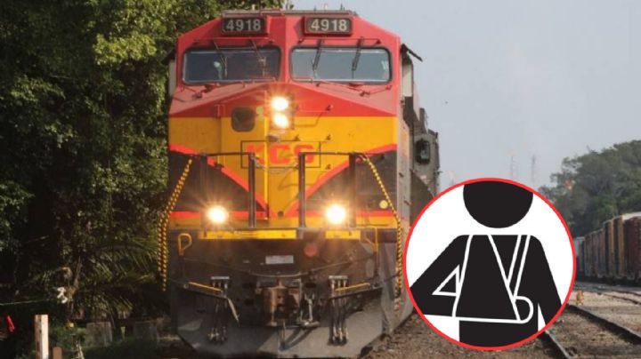 Se queda dormido en las vías del tren; sufre amputación de su brazo