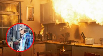 Abuelito olvida apagar olla de los frijoles y se incendia su casa; casi consume todo