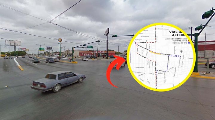 Nuevo Laredo: vías alternas ante construcción de puente sobre Calzada de los Héroes