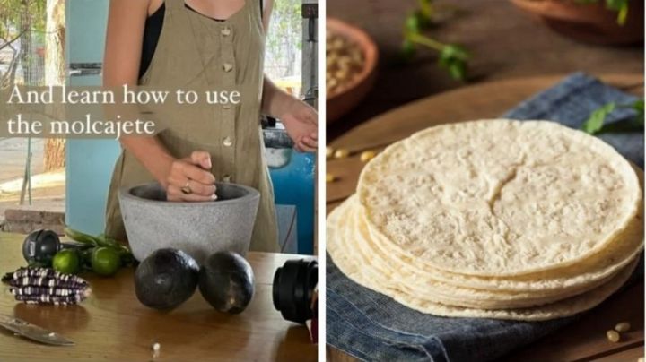 Extranjera crea taller para enseñar a hacer tortillas y usar el molcajete