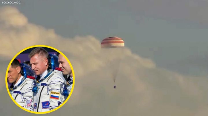Regresan astronauta y cosmonautas a la Tierra tras un año atrapados en el Espacio