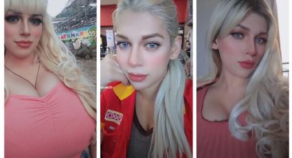 Estas son las mejores fotos de la cajera del Oxxo, conocida como Barbie humana | VIDEO