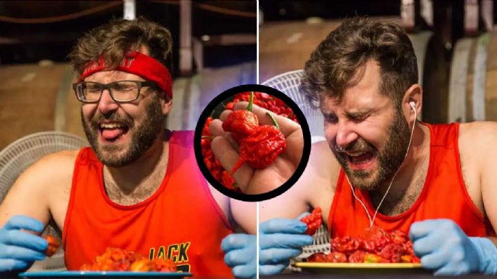 Come los chiles más picosos del mundo en 6 minutos e impone récord Guinness