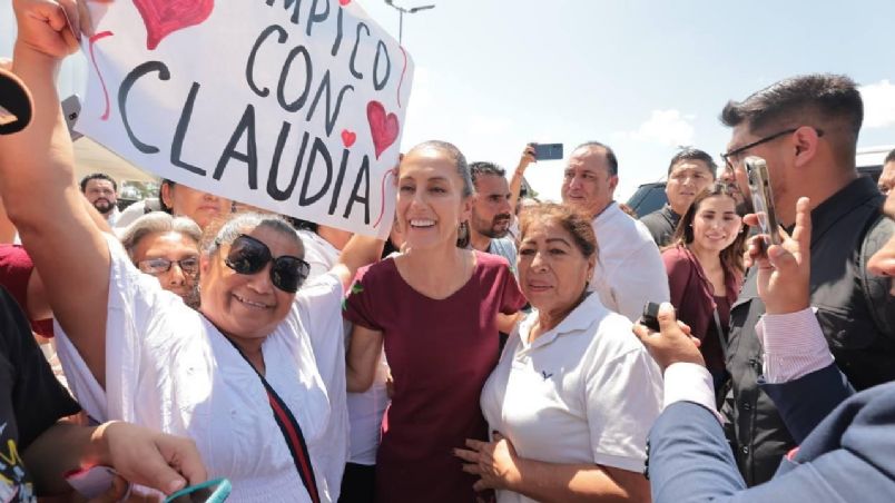 Claudia Sheinbaum llegó a Tampico este viernes