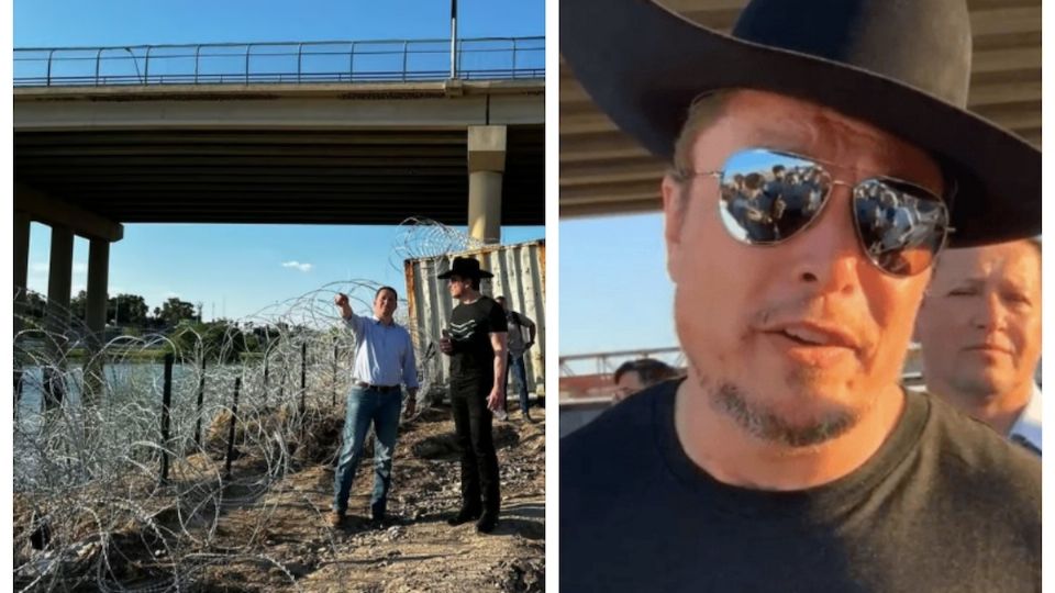 Elon Musk estuvo en la frontera de Eagle Pass y Piedras Negras.