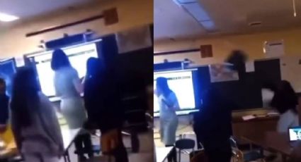 Alumna de secundaria lanza una silla a maestra y la deja inconsciente | VIDEO