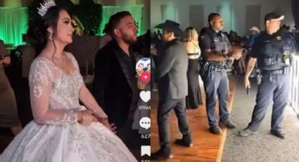 Cientos de 'colados' llegaron a una boda y la policía tuvo que acudir a retirarlos | VIDEO