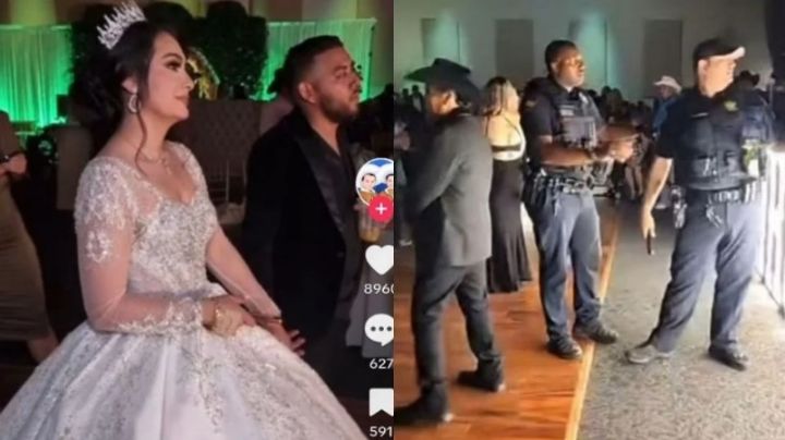 Cientos de 'colados' llegaron a una boda y la policía tuvo que acudir a retirarlos | VIDEO