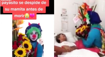 Payasito visita a su madre enferma y logra sacarle una sonrisa antes de morir | VIDEO