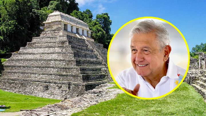 AMLO sube a Templo Maya para enviar mensaje a todos México para este 2024