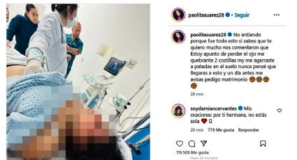 'Estoy a punto de perder un ojo, me pateaste; un día antes me pediste matrimonio': Paolita Suárez