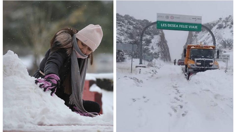 Se esperan nevadas en algunos estados de México.