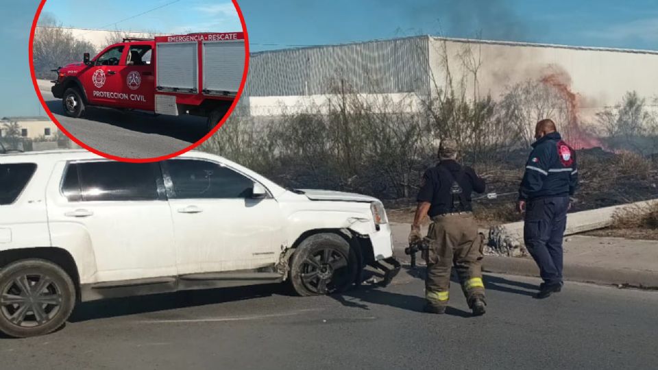 Este aparatoso accidente se registró esta tarde