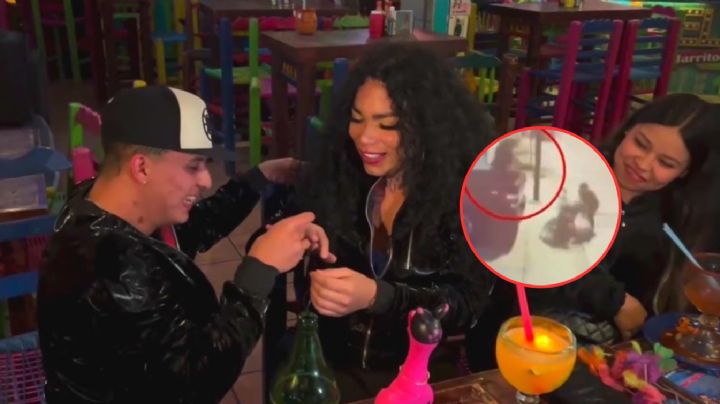 MOMENTO EXACTO en el que Paolita Suárez salta desde el balcón de un segundo piso