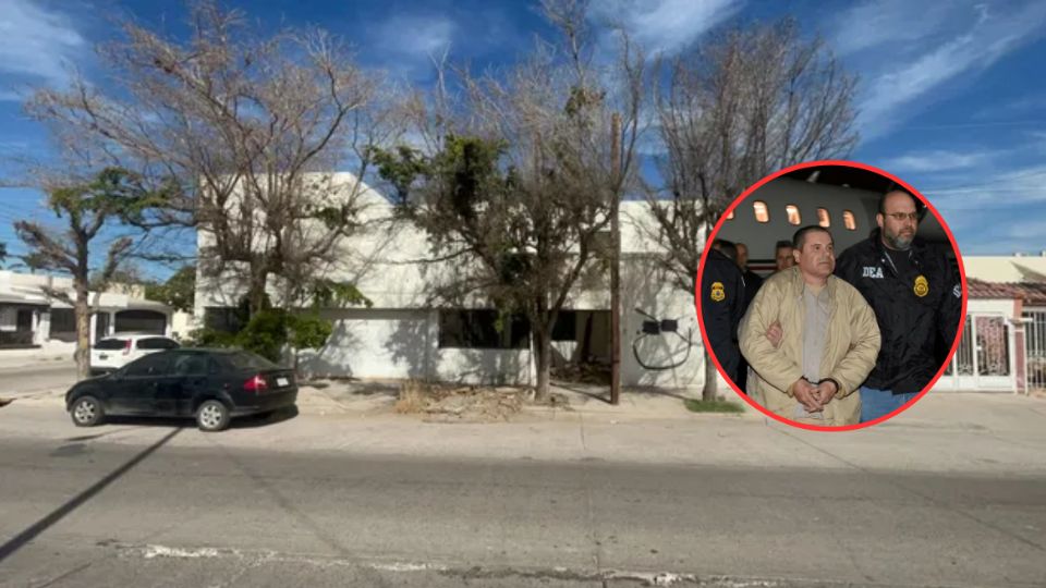 Casa en la que fue detenido El Chapo