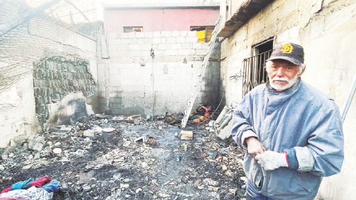 Deja incendio sin hogar a cuatro adultos mayores en la colonia Las Torres