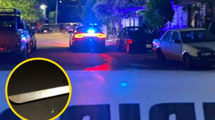 Hombre es atacado con machete en calles de Monterrey; se salvó de milagro