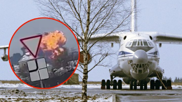 Momento exacto de caída de avión con 65 prisioneros de guerra | VIDEO