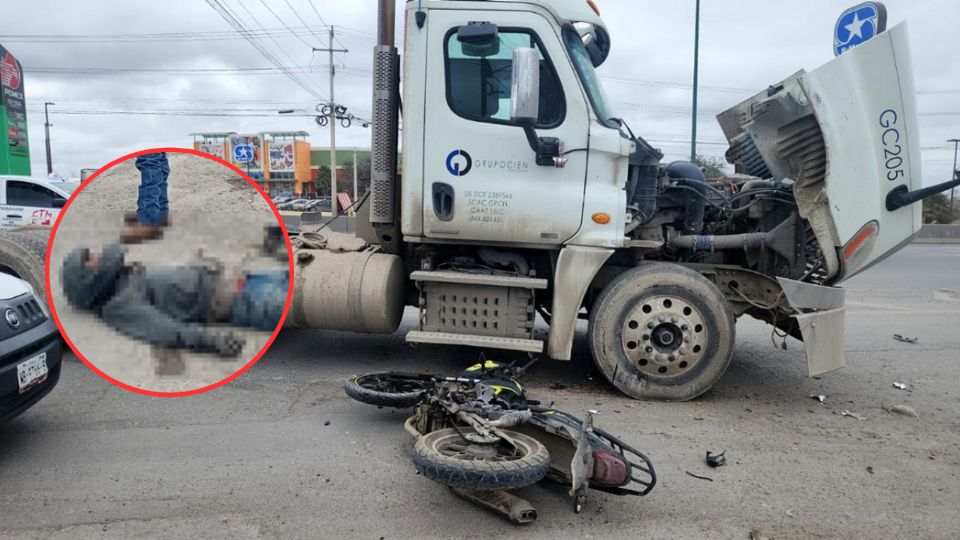 Motociclista lesionado