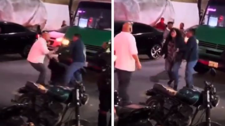 '¡Eso querías, ¿no?!'; chofer golpea brutalmente, patea y jalonea del cabello a mujer | VIDEO