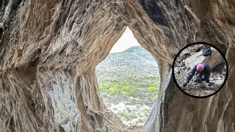 El punto del hallazgo fue en el sitio arqueológico La Morita II, ubicada en el estado de Nuevo León.