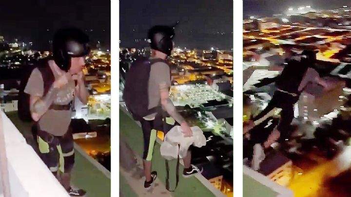 Era el mejor saltando al vacío, pero su paracaídas no se abre y muere | VIDEO SENSIBLE