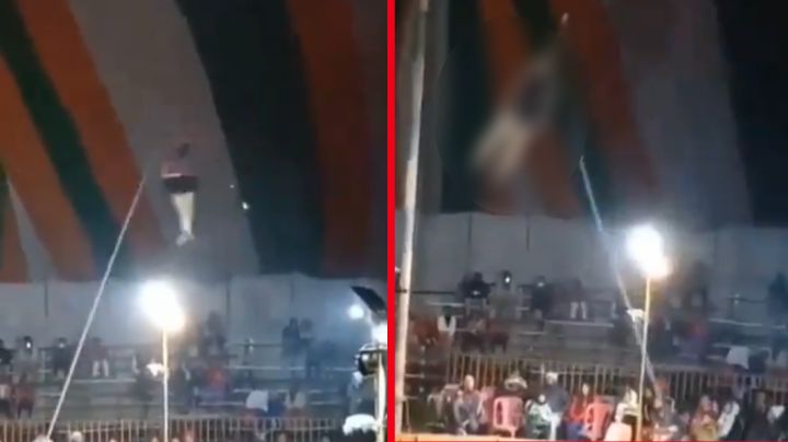Circo del terror: Acróbata sufre impactante accidente en pleno show en vivo | VIDEO