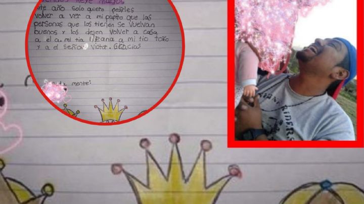 Pequeña le pide en carta a los Reyes Magos que le devuelvan a su familia