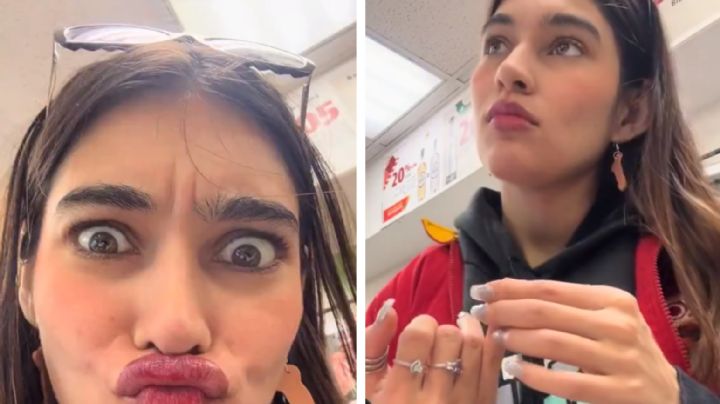 Bella cajera del Oxxo es cortejada por padre de familia; así reaccionó I VIDEO