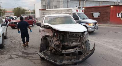 Tremendo accidente deja dos lesionados en la colonia Palacios