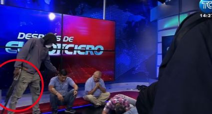 Delincuentes toman instalaciones de televisión en Ecuador en vivo; tienen a conductores rehenes