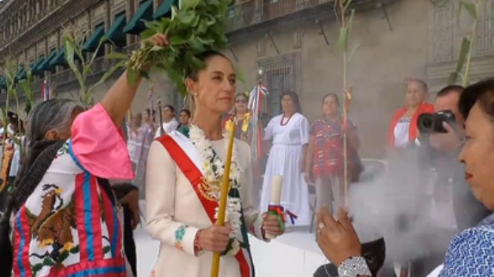 Claudia Sheinbaum recibe bastón de mando en el Zócalo de la CDMX; inicia una nueva era