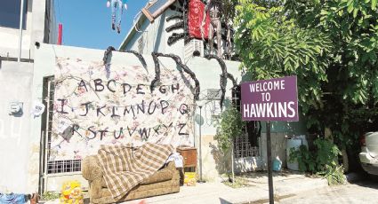 Adornan casa estilo 'Stranger Things' en la colonia ISSSTE de Nuevo Laredo