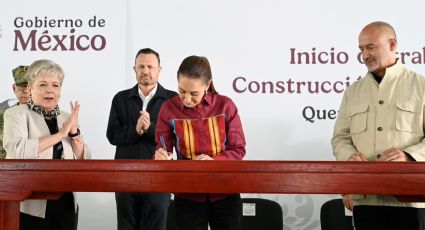 Claudia Sheinbaum da banderazo de salida a trabajos del tren México-Querétaro