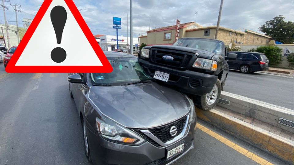 Este aparatoso accidente se registró en la César López de Lara