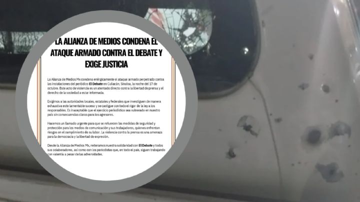 Condena La Alianza de Medios el ataque armado contra periódico El Debate; exige justicia