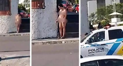 Mujer se pelea con su esposo y 'protesta' desnuda; ¿qué le hizo? | VIDEO