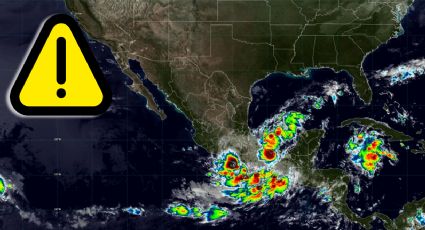 ¡En alerta! México está rodeado por 3 potenciales ciclones; estados afectados