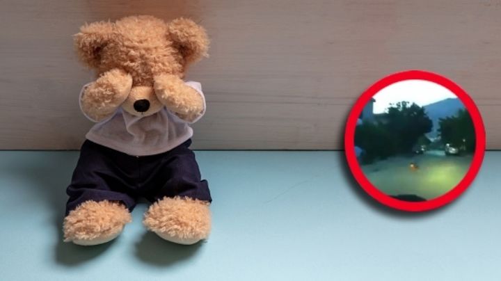 Graban a bebé gateando solo en las calles y auto casi lo atropella | VIDEO