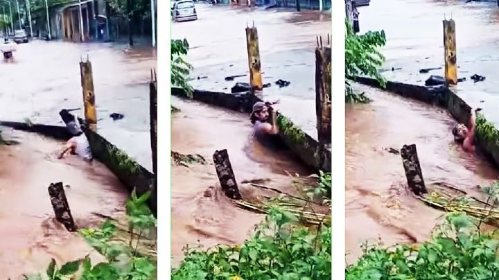 Arroyo 'se traga' a jarocho mientras sus paisanos lo grababan sin darle ayuda | VIDEO